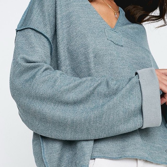 Urban Outfitters Waffle Knit Top – Size Small (S/P) - Picture 2 of 8